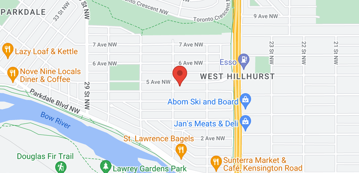 map of 2637 5 Avenue NW